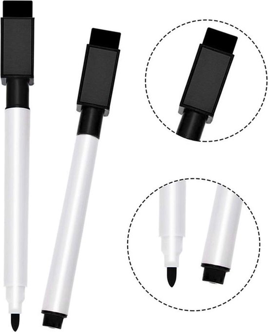 BlackBear Whiteboardmarkers – zwart – 100 stuks - detailfoto 2