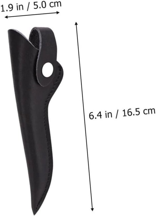 Professor Q Trimschaar voor honden – met zwart etui – 14 cm – zwart/groen - detailfoto 2