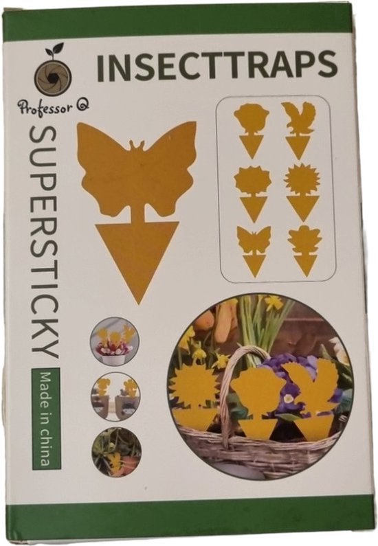 Professor Q Gele vangplaten voor planten – geel – 11 stuks - detailfoto 2