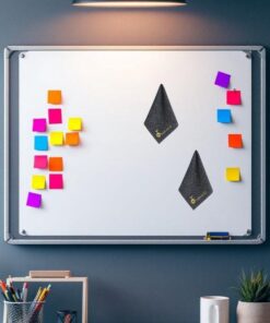 Professor Q Magnetische whiteboardwisser – zwart – 2 stuks - detailfoto 2