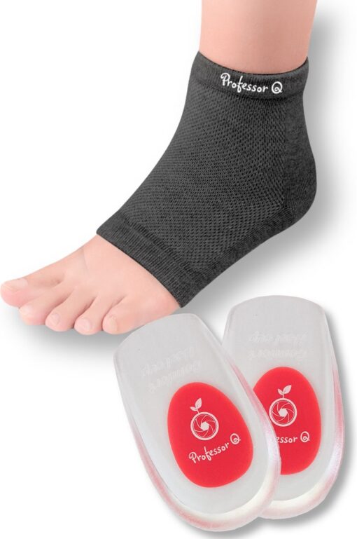 Professor Q Hielcomfort combinatieset – zwart / rood – 2 paar