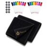 BlackBear & Professor Q Whiteboard Accessoireset - 16 Kleurenmarkers - 10 Zwarte Magneten - 2 Magnetische Doeken